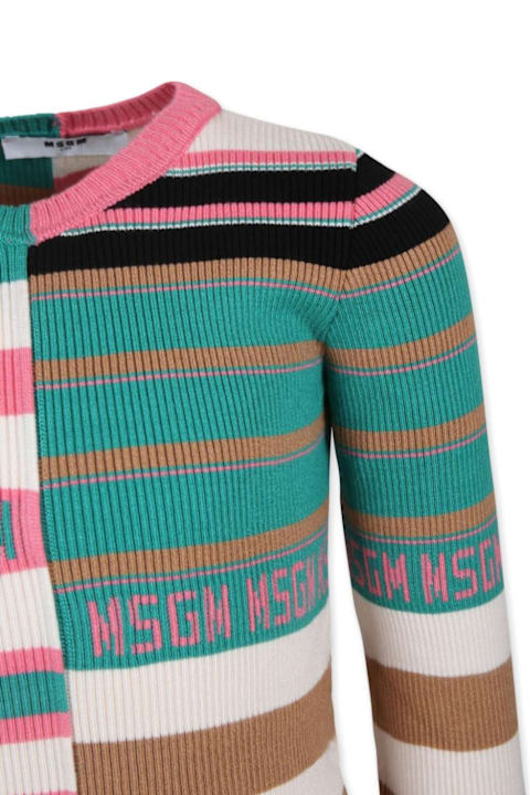 ガールズ ワンピース＆ドレス MSGM Abito A Coste Con Logo