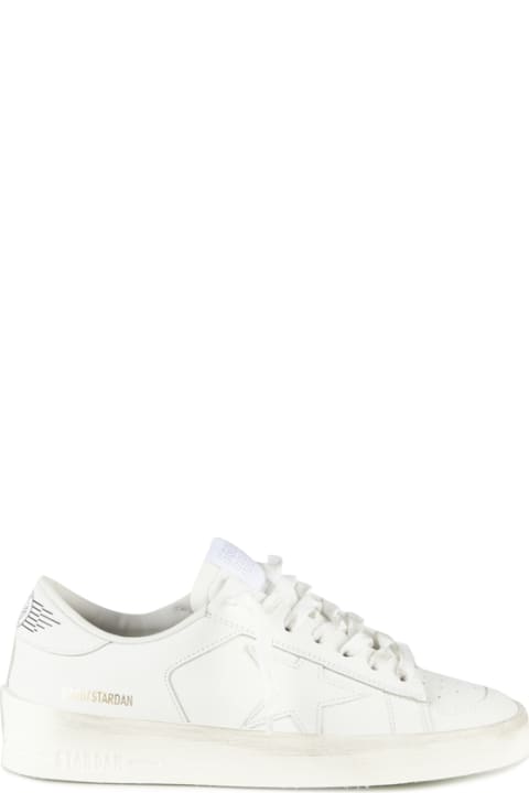Shoes for Women Golden Goose Stardan Sneakers In Total White Leather