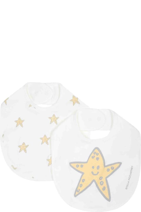 ベビーガールズ Stella McCartney Kidsのアクセサリー＆ギフト Stella McCartney Kids White Set For Babykids With Stars And Logo