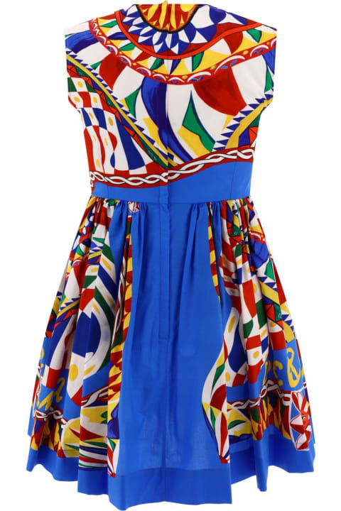 Dolce & Gabbana Clothing for Women Dolce & Gabbana Carretto Printed Sleeveless Mini Dress
