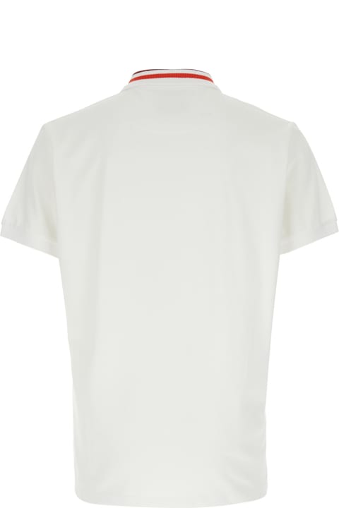 Vivienne Westwood لـ Kids Vivienne Westwood White Polo Shirt With Contrasting Collar And Orb Logo Detail On The Front In Cotton Man