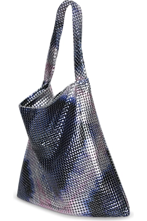Paco Rabanne حقائب توتي لـ السيدات Paco Rabanne Blue Tie Dye Cabas Bag