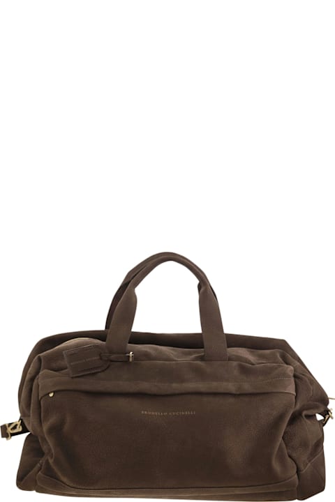 Brunello Cucinelli حقائب ظهر لـ القسم الرجالي Brunello Cucinelli Active Nubuck Bag