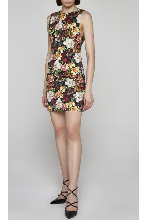 ウィメンズ新着アイテム Alice + Olivia Wynell Floral Print Mini Dress