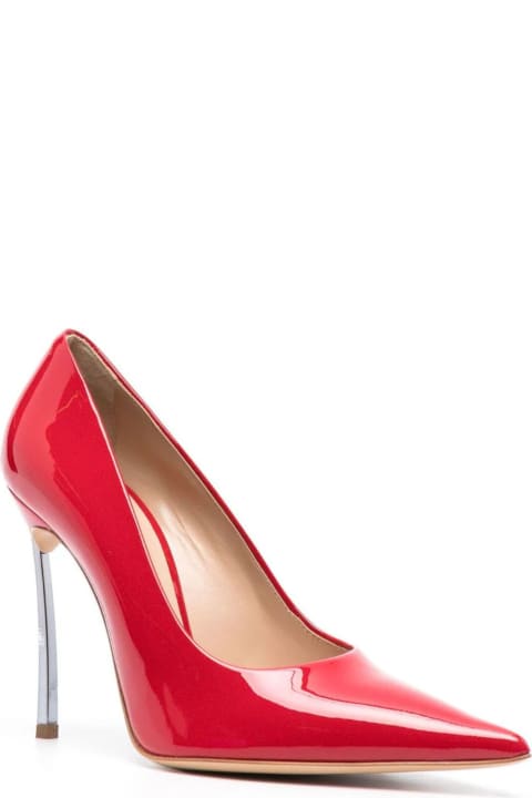 Shoes for Women Casadei Bright Red Calf Leather Pumps
