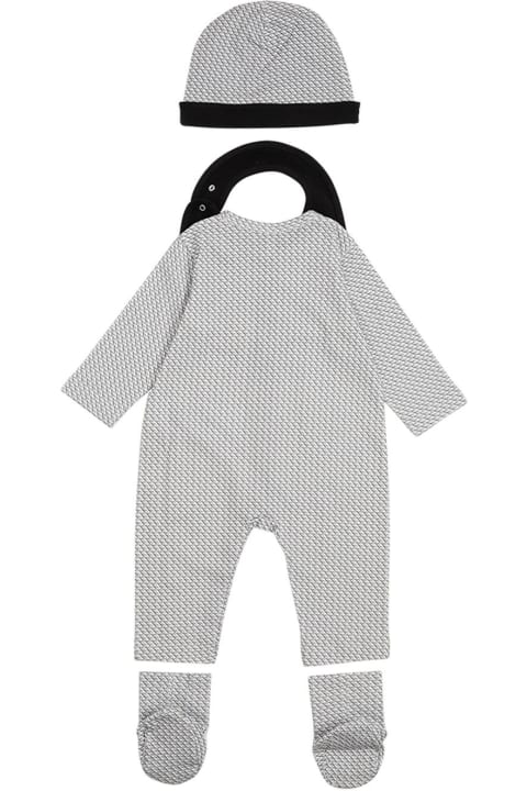 Grey Matching Suit In Cotton Baby Boy Emporio Armani Kids
