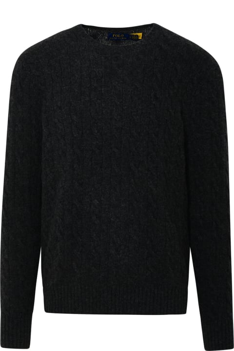 Homeware Ralph Lauren Grey Cashmere Blend Sweater