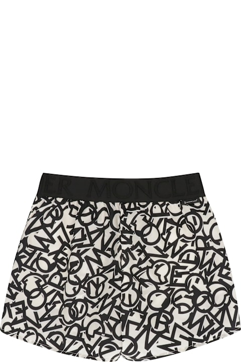 Sale for Kids Moncler Printed Techno Fabric Shorts