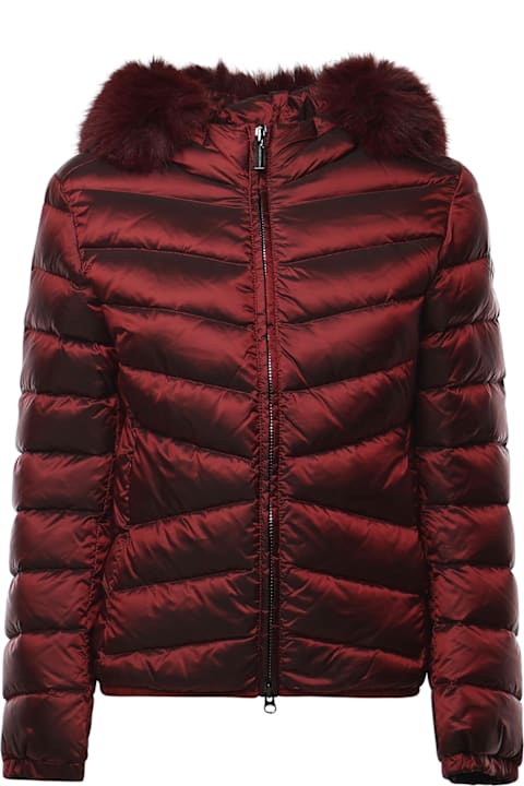 Homeware Colmar Quilted Down Jacket With Faux Fur