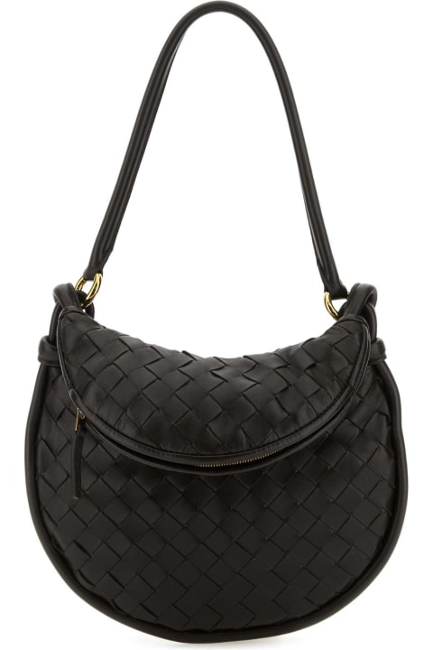 Fashion for Women Bottega Veneta Dark Brown Leather Small Gemelli Shoulder Bag