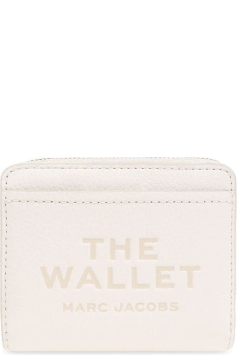 Wallets for Women Marc Jacobs Logo Printed Zipped Mini Compact Wallet