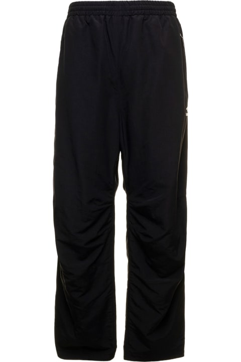 Tracksuit Black Technical Fabric  Trousers With Logo Balenciaga Man
