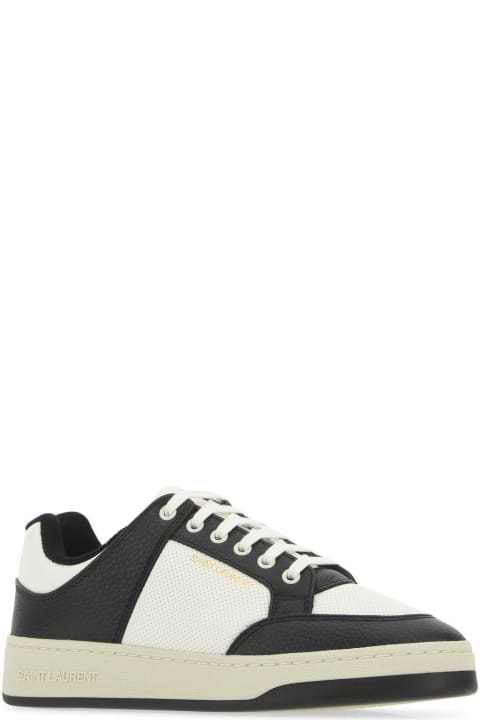 Saint Laurent Shoes for Women Saint Laurent Two-tone Leather Sl/61 Sneakers