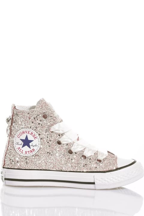 Shoes for Girls Mimanera Converse Junior Full Champagne Custom