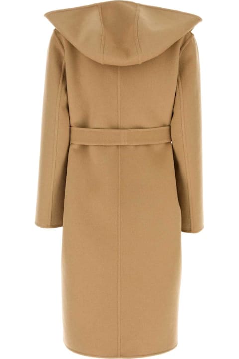 Coats & Jackets for Women Gucci Camel Wool Blend Reversible Coat