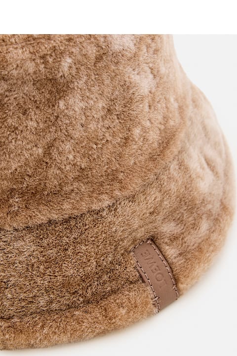 Hats for Women Loewe Shearling Bucket Hat