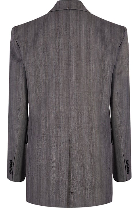 Homeware SportMax Striped Double-breasted Long-sleeved Jacket