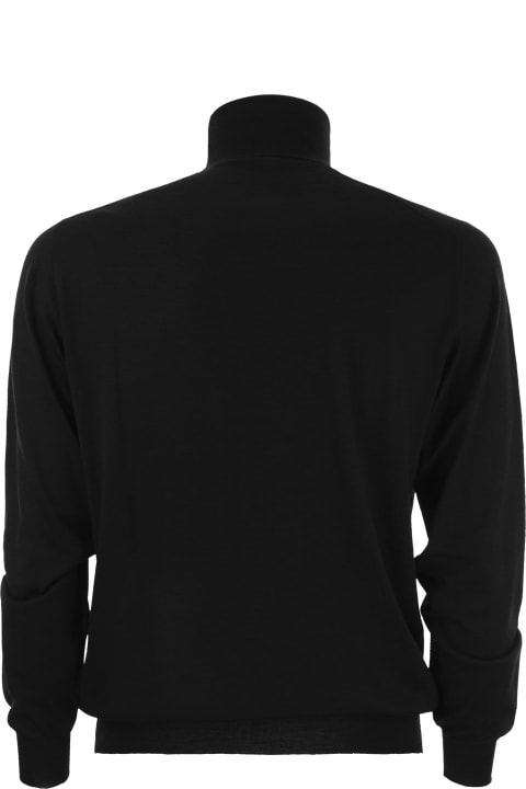 Fedeli Fleeces & Tracksuits for Men Fedeli Derby - Wool Turtleneck Sweater