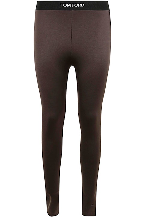 Pants & Shorts for Women Tom Ford Lustrous Jersey Signature Leggings