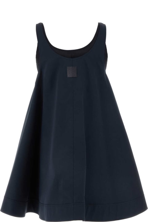 Loewe Dresses for Women Loewe Midnight Blue Stretch Nylon Mini Dress