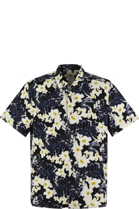 メンズ Majestic Filaturesのシャツ Majestic Filatures Flowered Short-sleeved Shirt