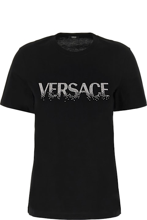 Versace for Women Versace Black Cotton T-shirt