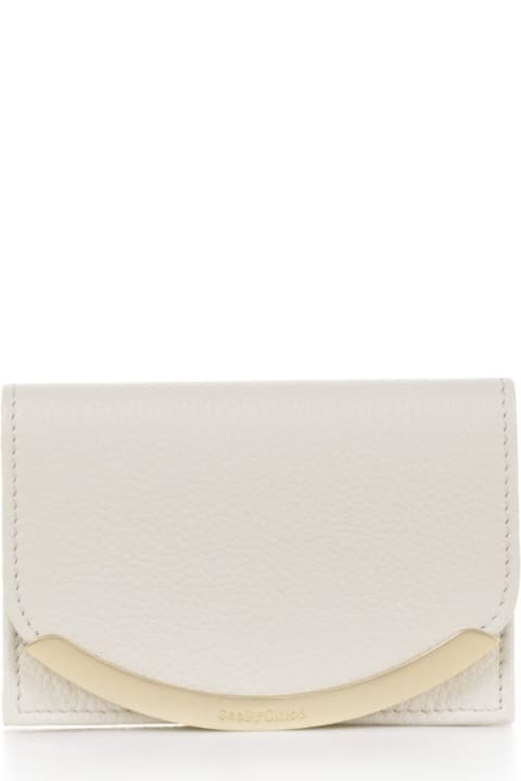 Fashion for Women See by Chloé Lizzie Beige Leather Wallet