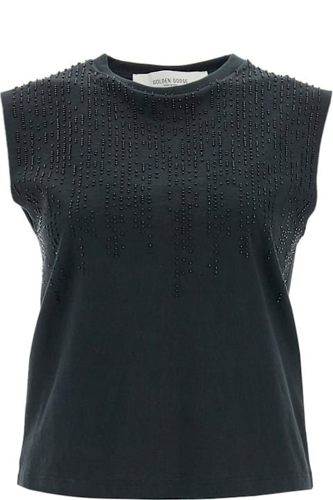 Homeware Golden Goose Cotton Vest With Applied Beads