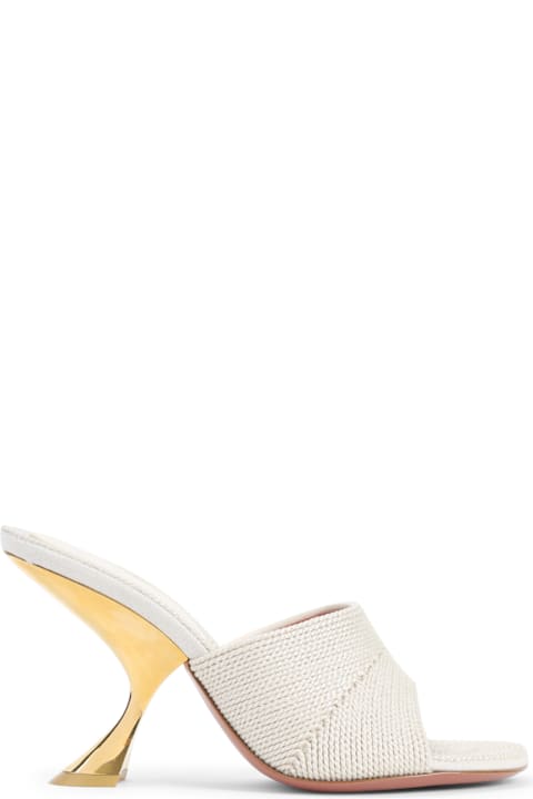 Homeware Amina Muaddi Taylor Woven 90 Slipper Sandals