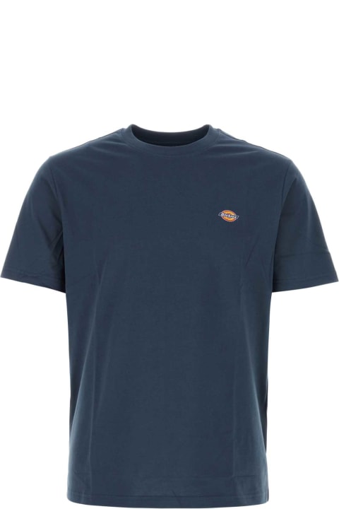 Dickies for Men Dickies Navy Blue Cotton Mapleton T-shirt