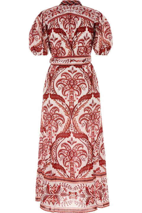 Farm Rio Clothing for Women Farm Rio Printed Cotton Tropical Cameo Shirt Dress