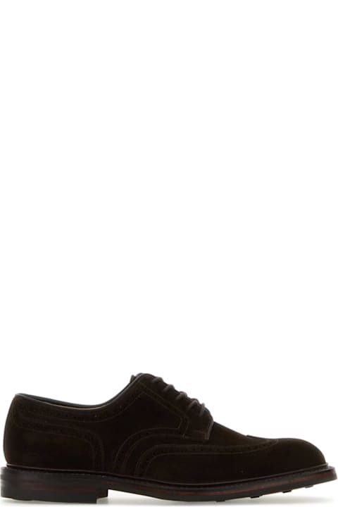 Crockett & Jones Shoes for Men Crockett & Jones Brown Suede Pembroke Lace-up Shoes
