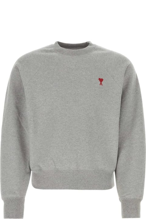 Fashion for Men Ami Alexandre Mattiussi Grey Cotton Sweatshirt