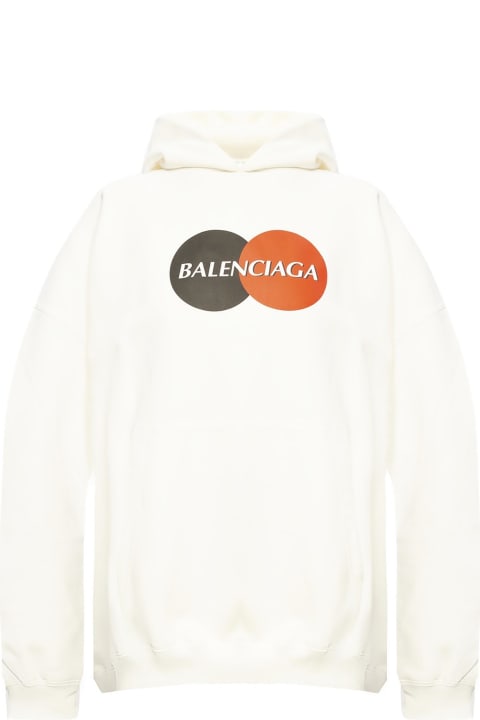 Balenciaga Clothing for Women Balenciaga Logo Hooded Sweatshirt