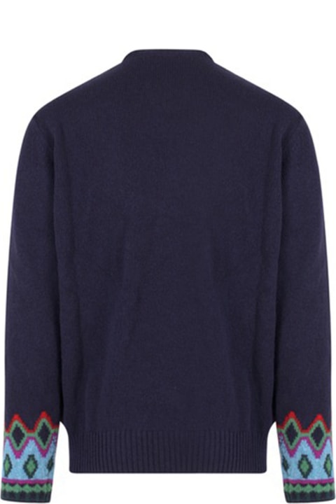 Etro Sweaters for Men Etro Crewneck Sweater With Embroidery