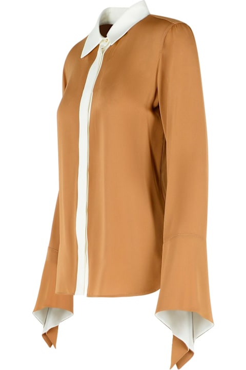 Sale for Women Max Mara 'pio' Beige Silk Shirt