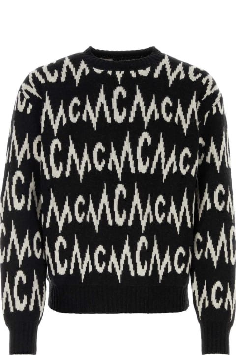 MCM Fleeces & Tracksuits for Women MCM Embroidered Cashmere Blend Sweater