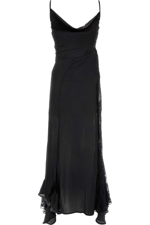 Y/Project Women Y/Project Black Satin Dress