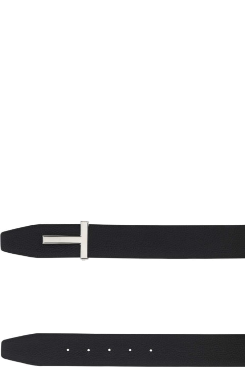 Accessories for Men Tom Ford Black Leather Belt