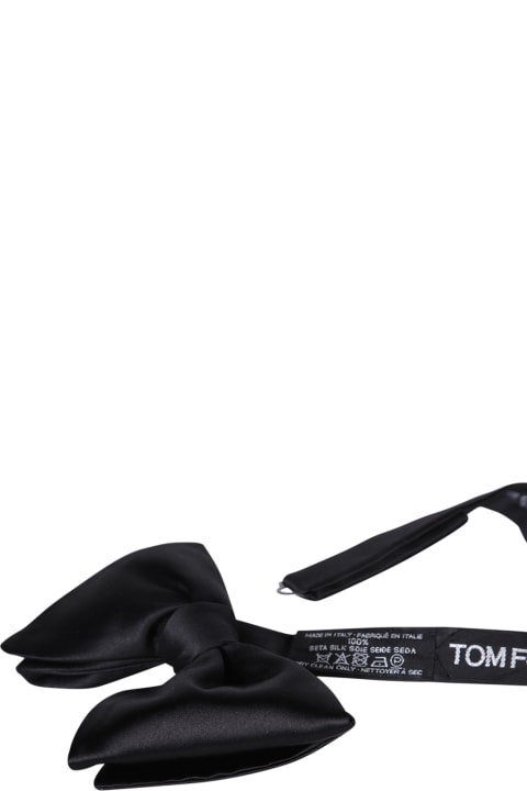 Tom Ford Ties for Women Tom Ford Satin Black Bow Tie