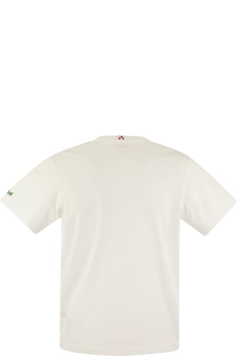 MC2 Saint Barth Clothing for Men MC2 Saint Barth Portofino - T-shirt With Chest Embroidery