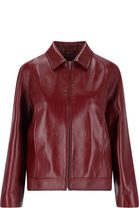 Gucci for Women Gucci Leather Zip Jacket
