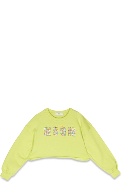 Fashion for Girls MSGM Cropped Sweatshirt
