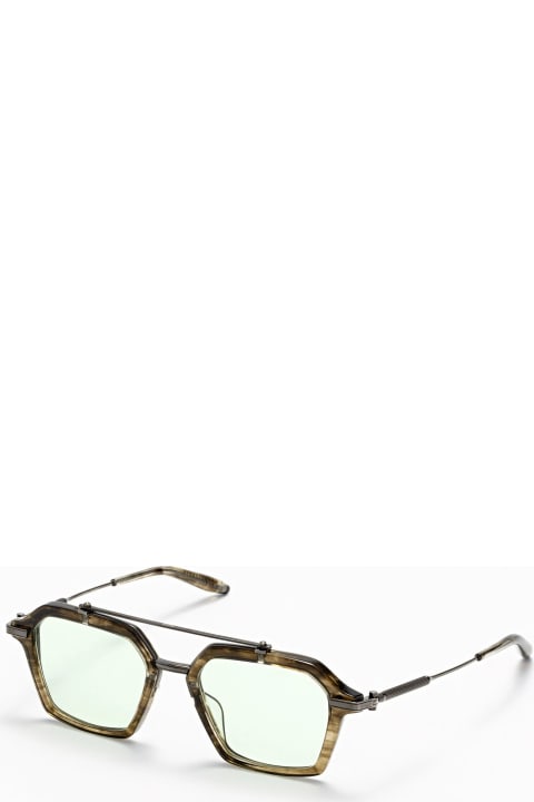 Akari - Green Tortoise / Black Rhodium Glasses