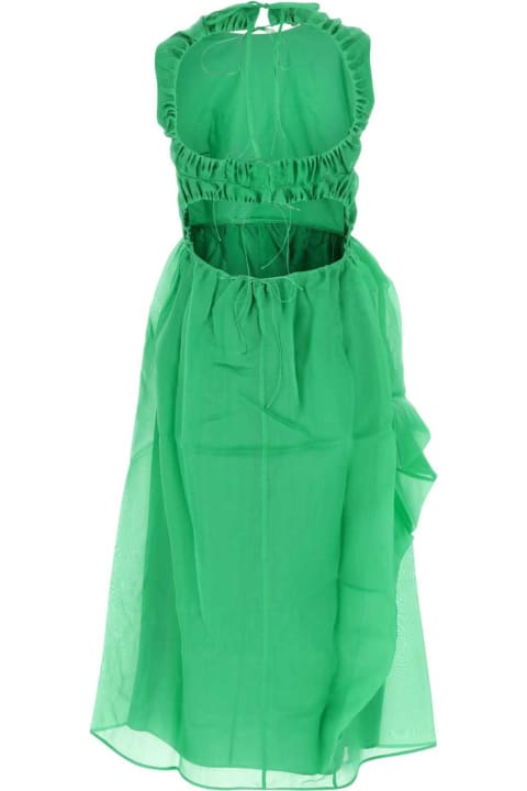 Fashion for Women Cecilie Bahnsen Green Cotton Blend Dress