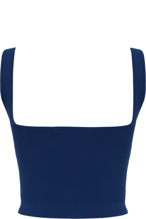 Weekend Max Mara Sweaters for Women Weekend Max Mara 'tresa' Tank Top In Blue Viscose