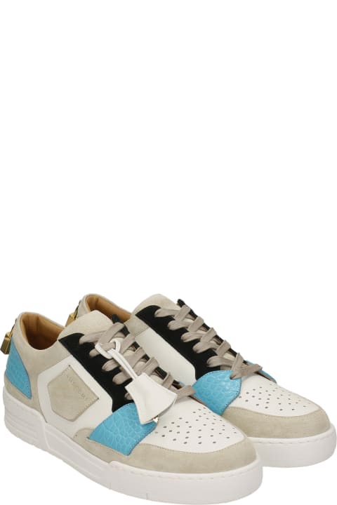 Air Jon Sneakers In White Suede And Leather