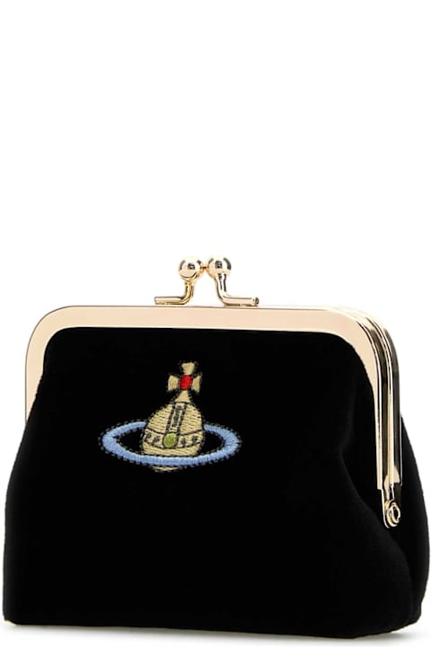 Vivienne Westwood for Women Vivienne Westwood Black Velvet Coin Purse