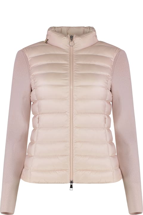 Moncler Cardigan With Padded Front Panel