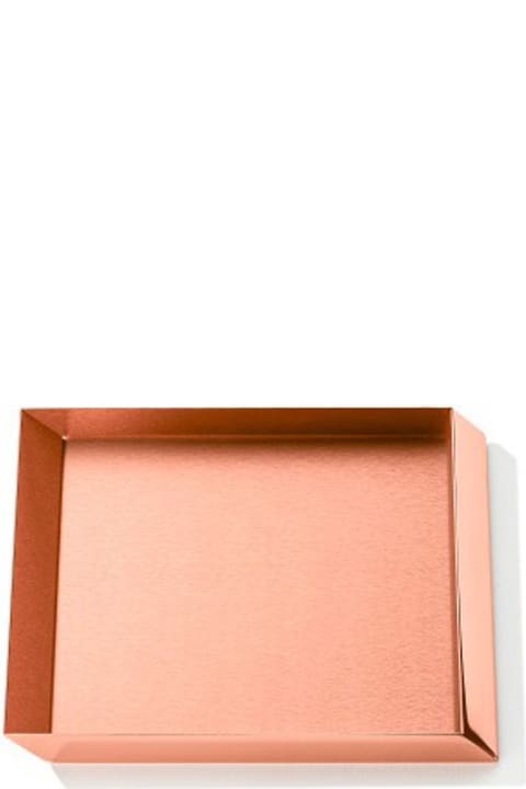 Home Décor Ghidini 1961 Axonometry - Squared Small Tray Rose Gold